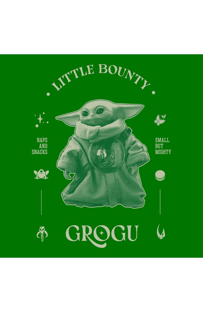 Star Wars: The Mandalorian and Grogu Men's Star Wars The Mandalorian and Grogu Little Bounty Small But Mighty  Graphic T-Shirt, Alternate, color, Kelly Green