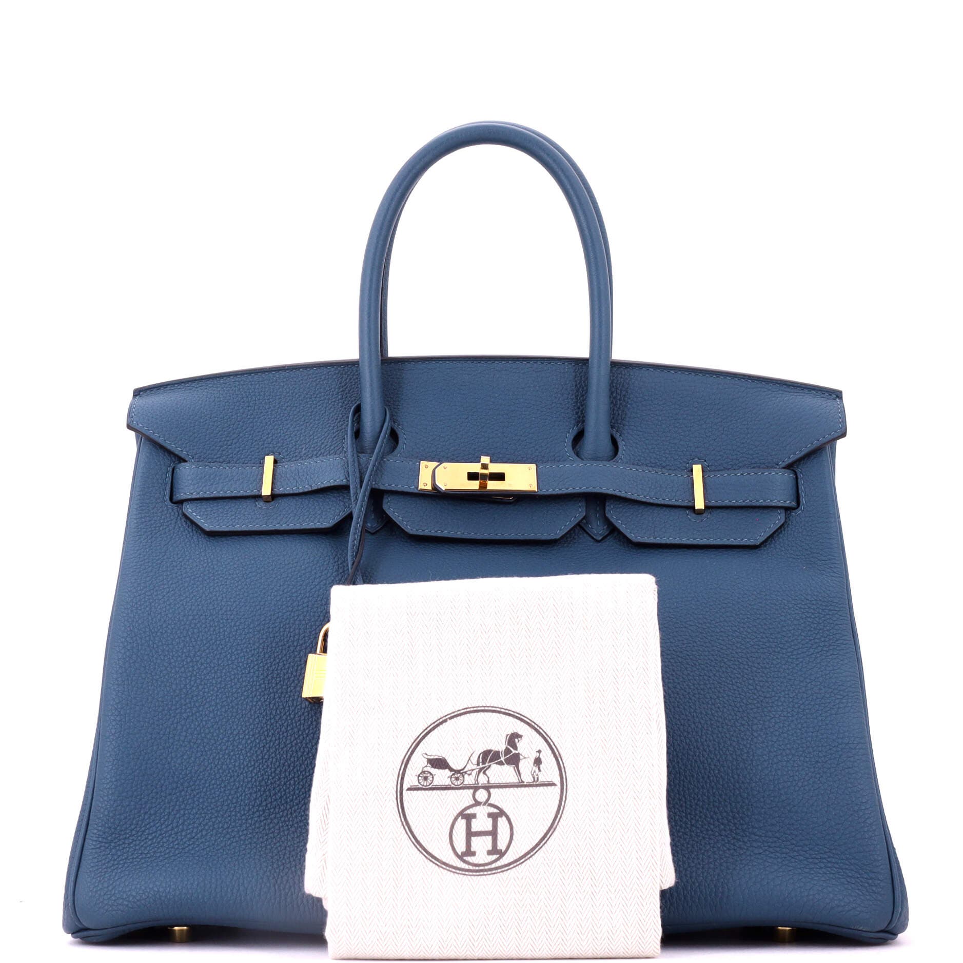 Birkin Handbag Blue Togo with Gold Hardware 35, Alternate, color, Blue