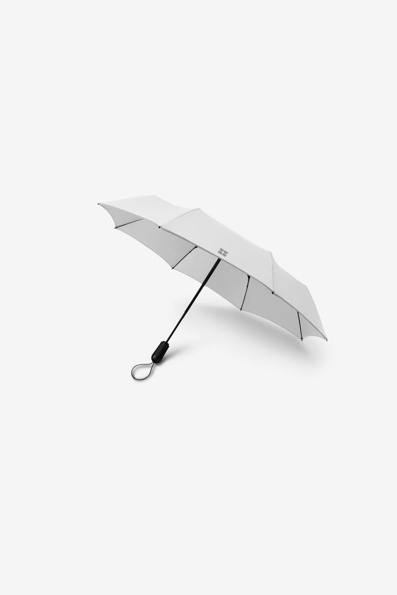 Compact Travel Umbrella, Alternate, color, White