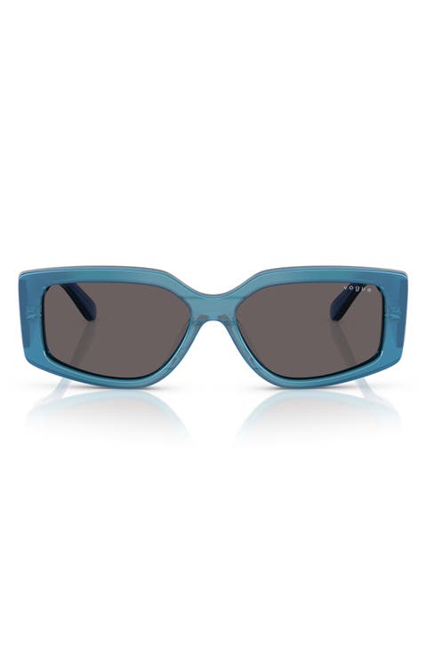 55mm Rectangular Sunglasses