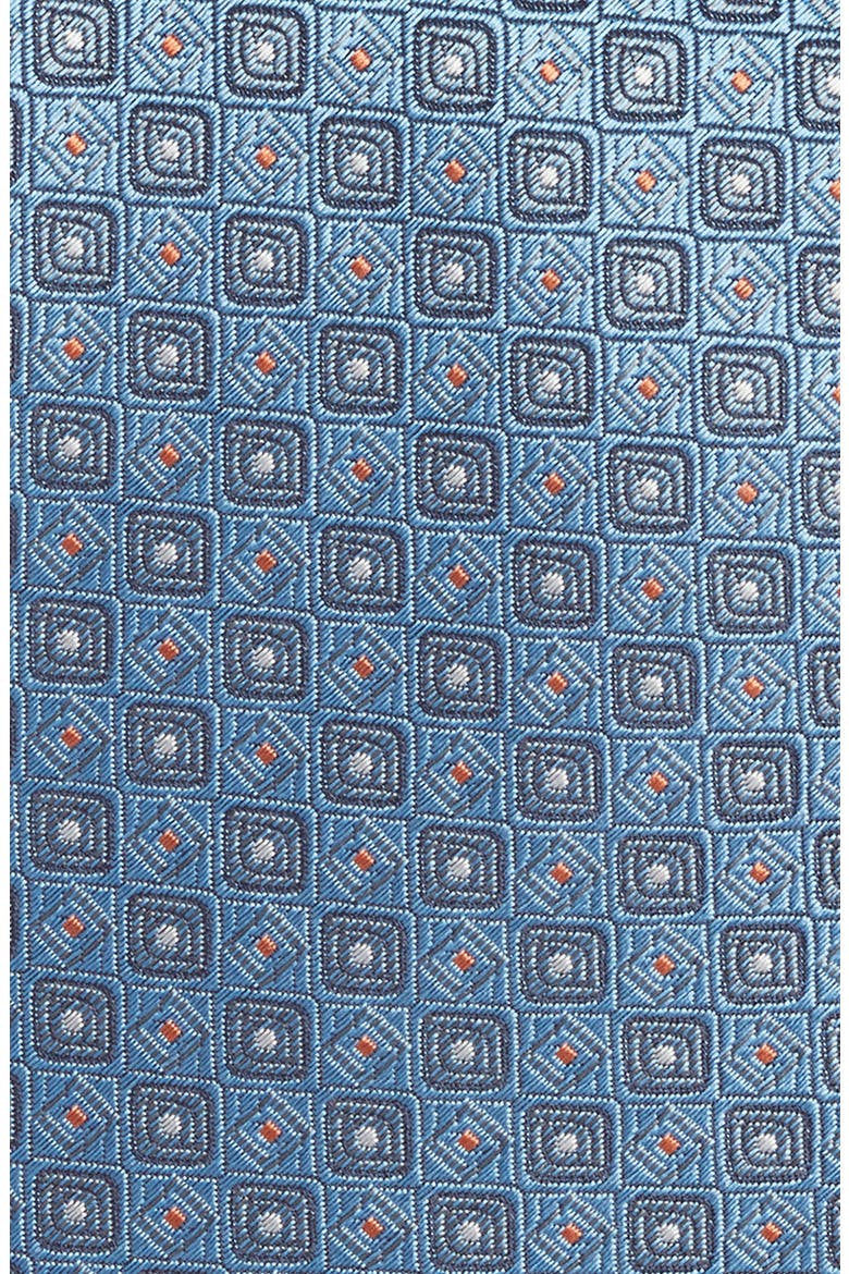 Medallion Silk Tie, Alternate, color, LIGHT BLUE