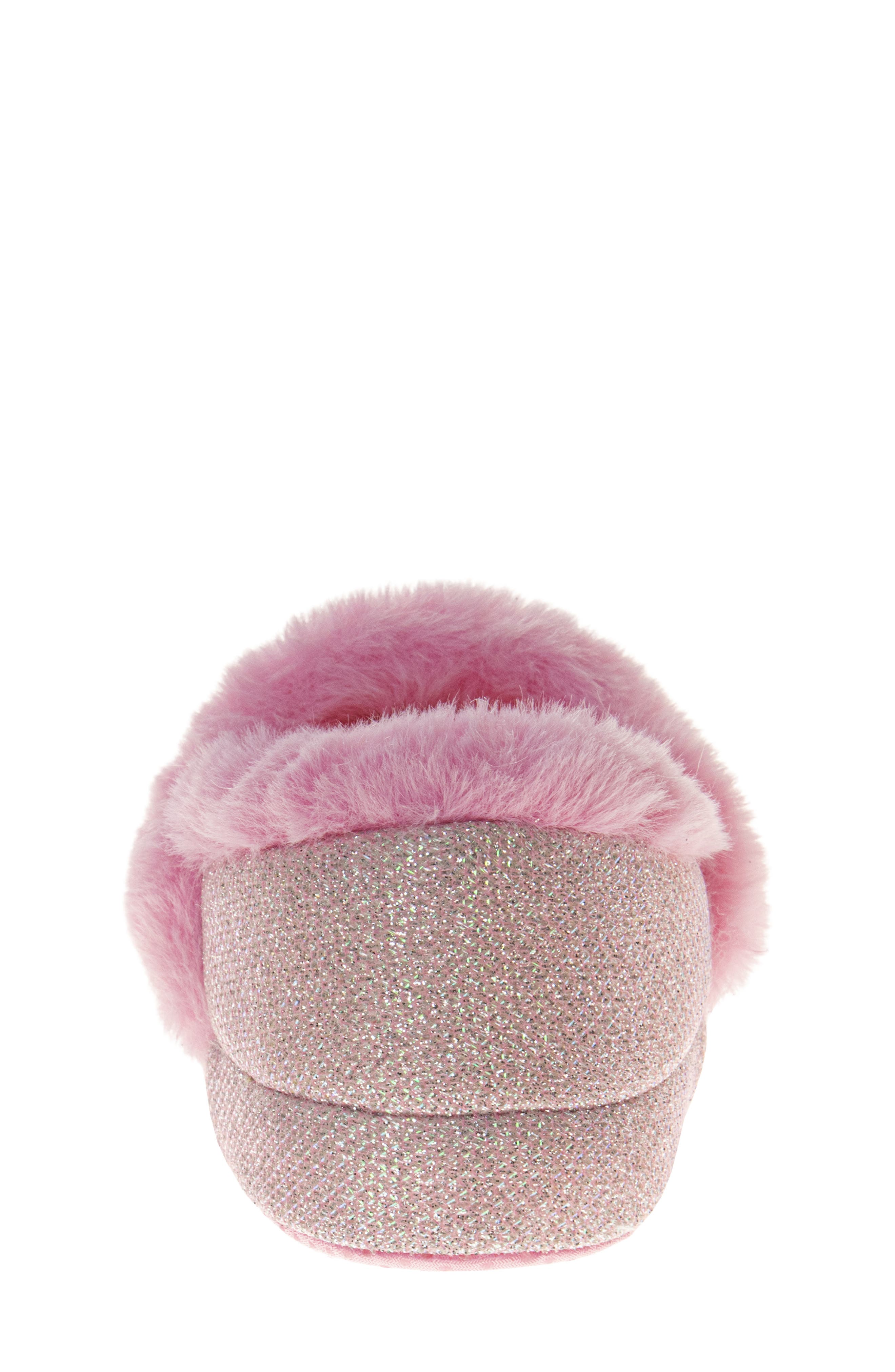 JOSMO Kids' Hello Kitty<sup>®</sup> Faux Fur Trim Slipper, Alternate, color, Pink
