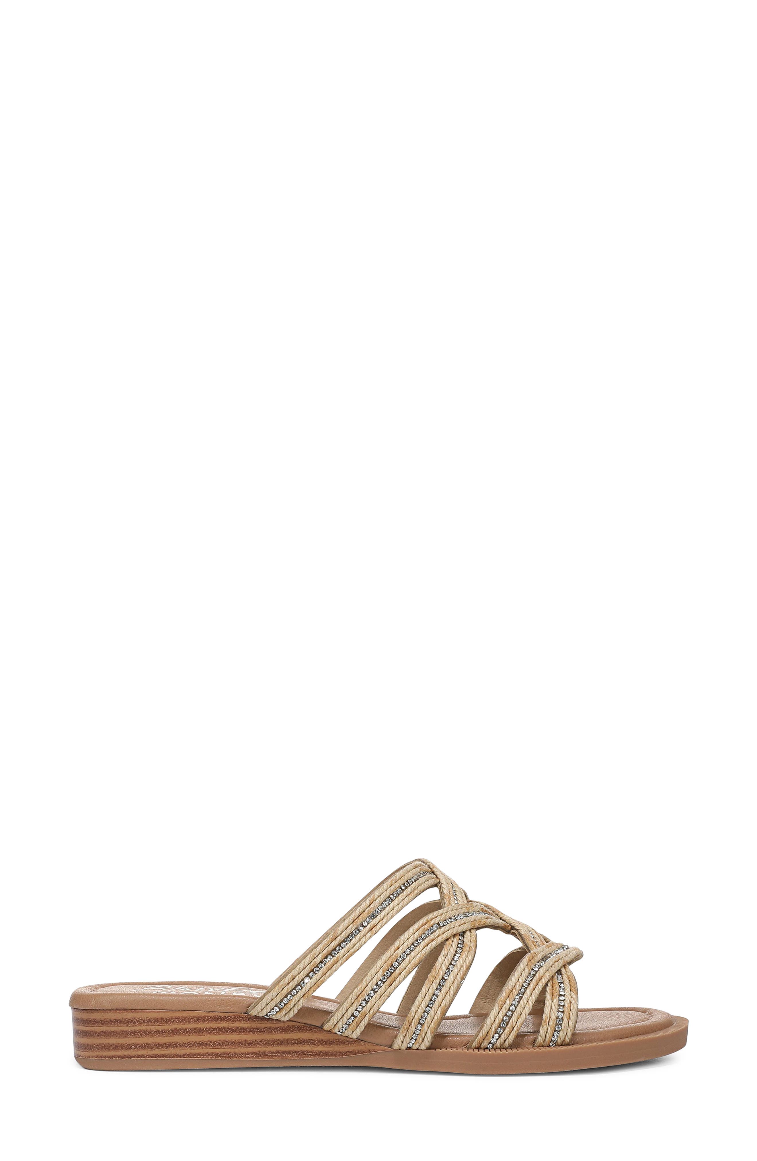 Addison Wedge Sandal, Alternate, color, NATURAL FAUX LEATHER