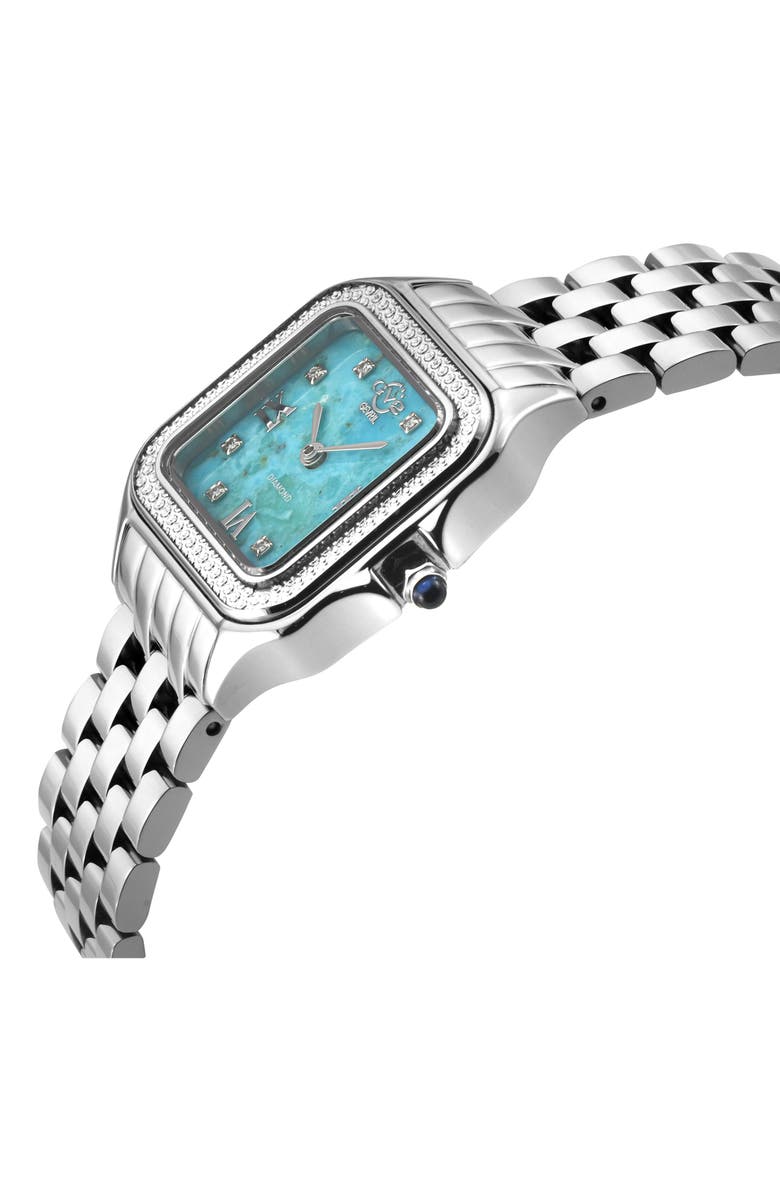 GV2 Milan Diamond Dial Bracelet Watch, 27.5mm - 0.04ct., Alternate, color, Silver