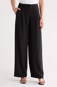 MAX STUDIO Woven Pleat Front Trousers