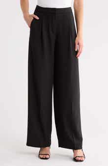 MAX STUDIO Woven Pleat Front Trousers