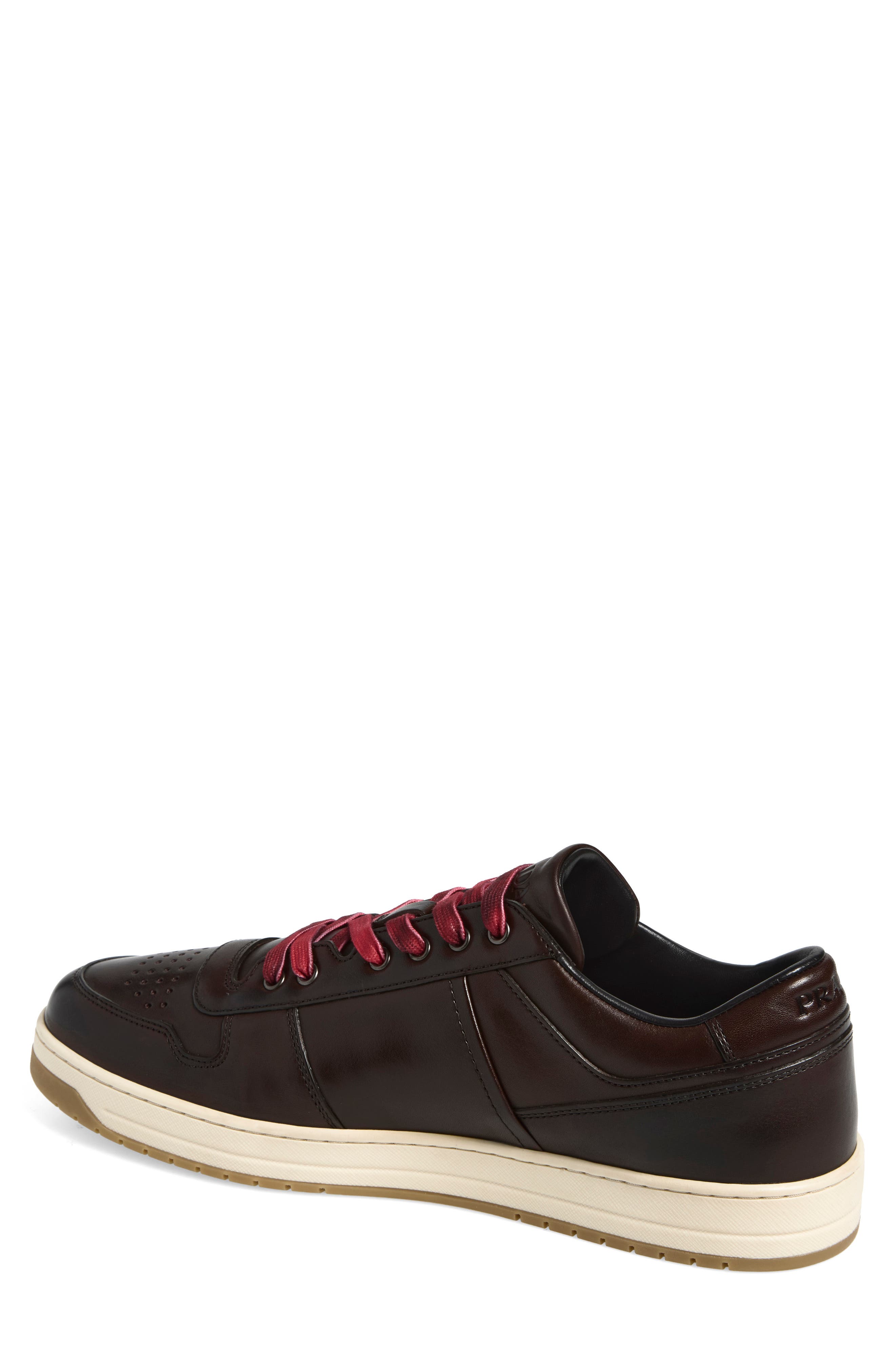 Downtown Hammer Leather Sneaker, Alternate, color, TEAK