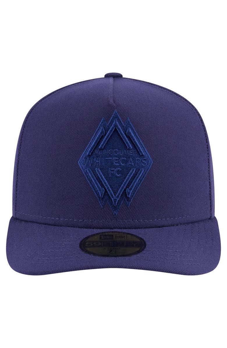 New Era Men's New Era Navy Vancouver Whitecaps FC Color Pack A-Frame 59FIFTY Fitted Hat, Alternate, color, Navy