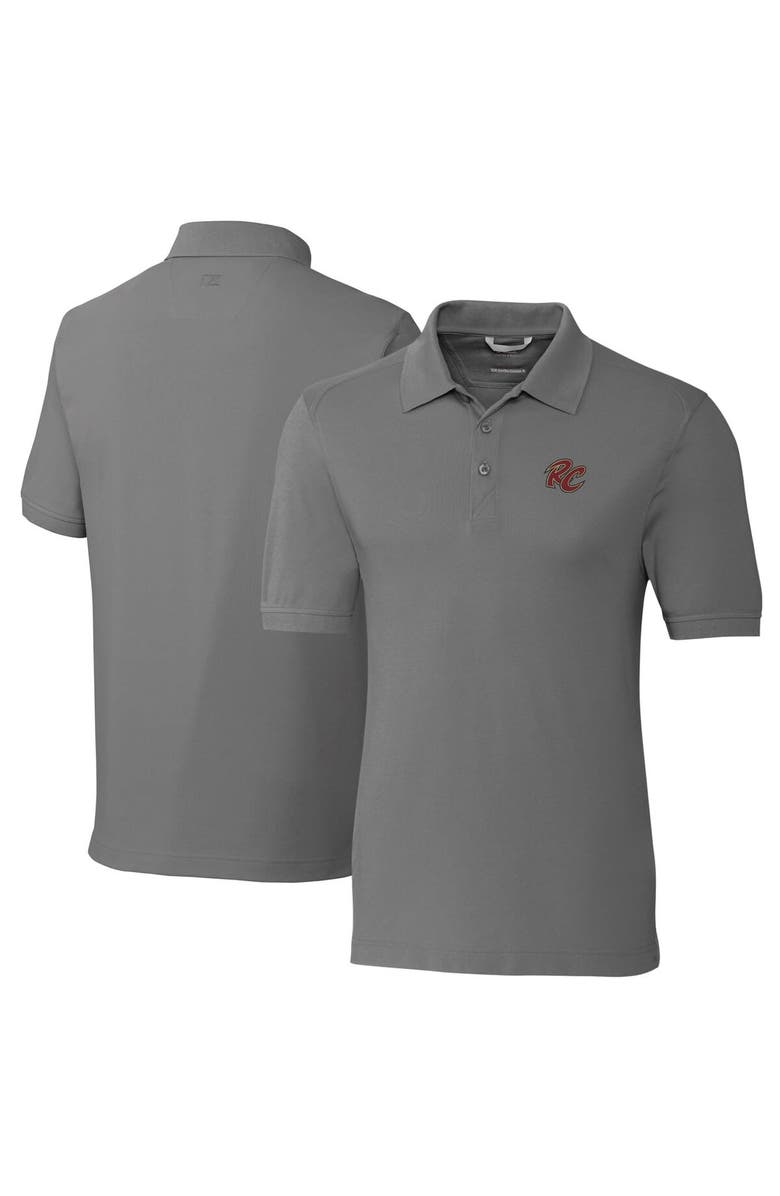 Cutter & Buck Men's Cutter & Buck Gray Sacramento River Cats Big & Tall DryTec Advantage Tri-Blend Pique Polo, Main, color, 