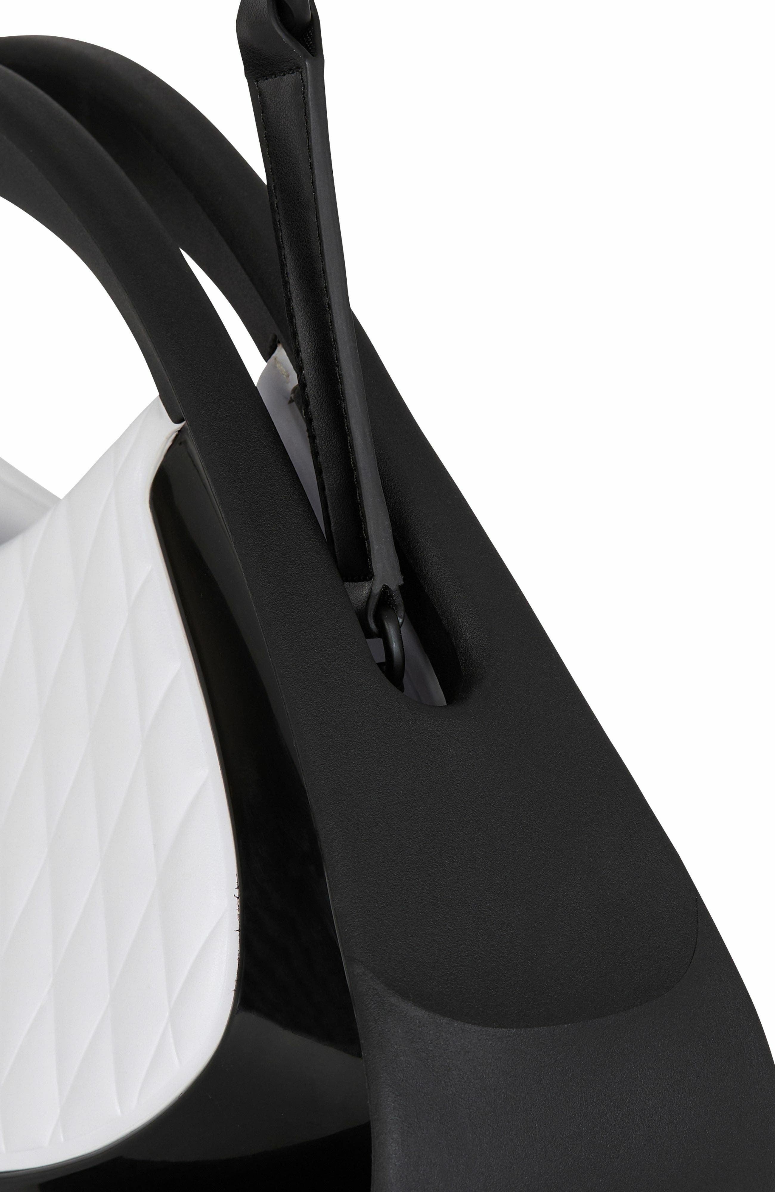 Balmain Two-Tone Quilted Medium Jolie Madame Bag, Alternate, color, White