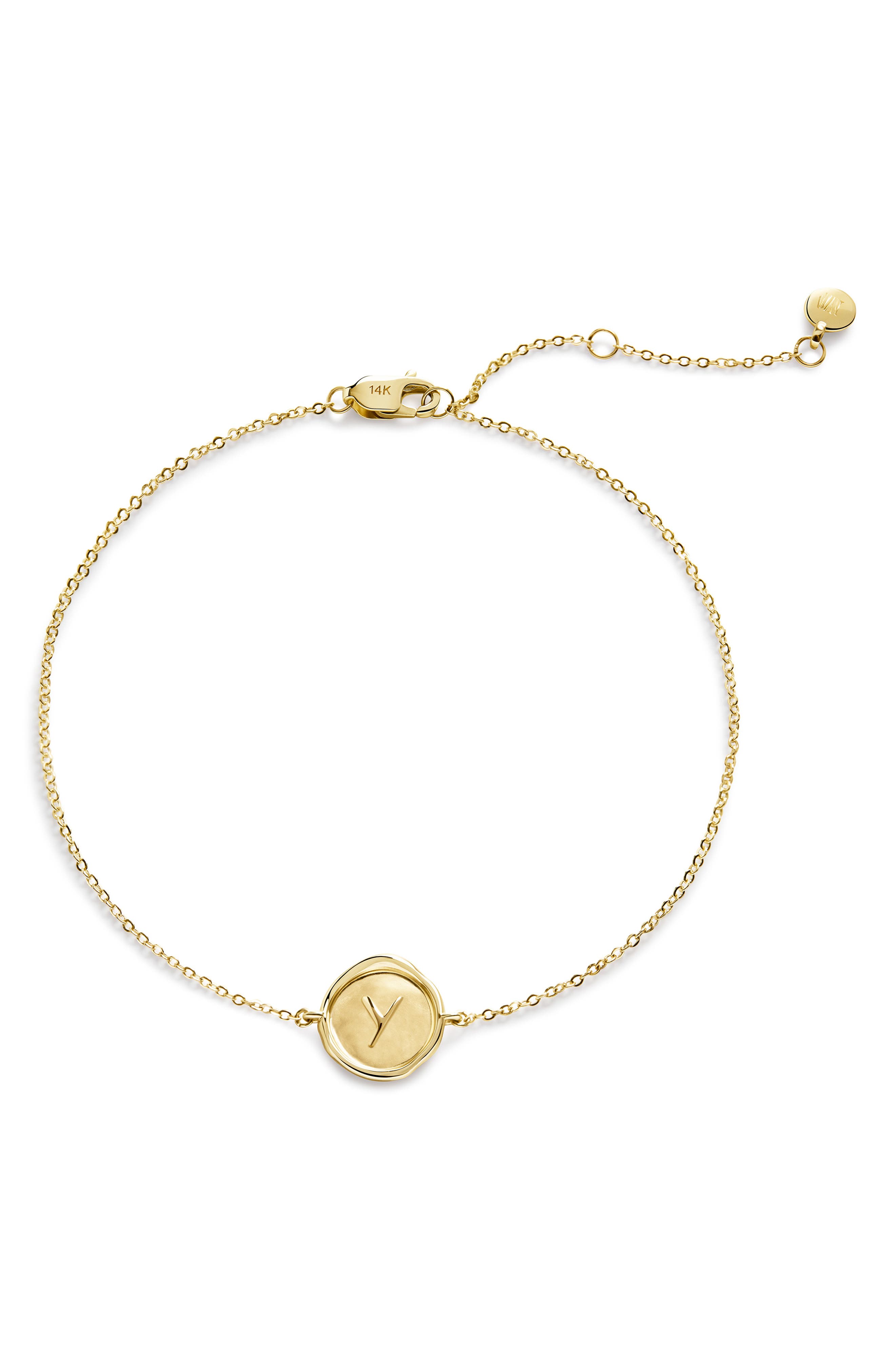 14KT SOLID GOLD Y