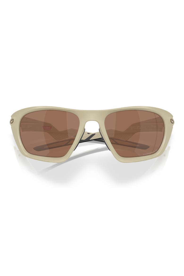 Lateralis 60mm Prizm™ Polarized Rectangular Sunglasses, Alternate, color, BONE