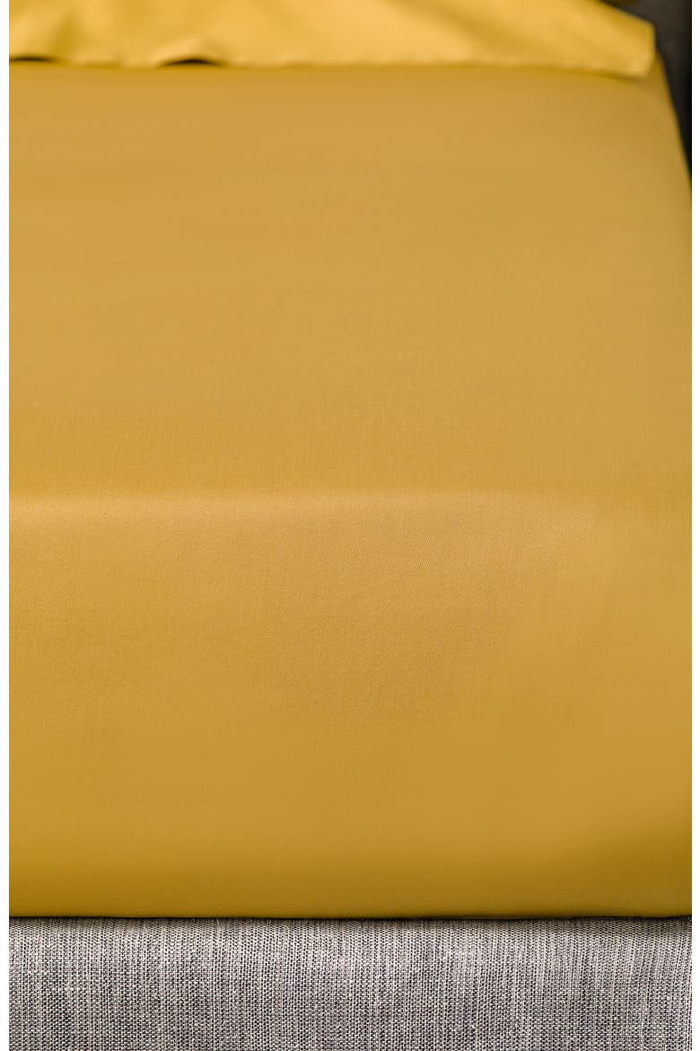 Rhapsody Fitted Sheet, Alternate, color, Yellow