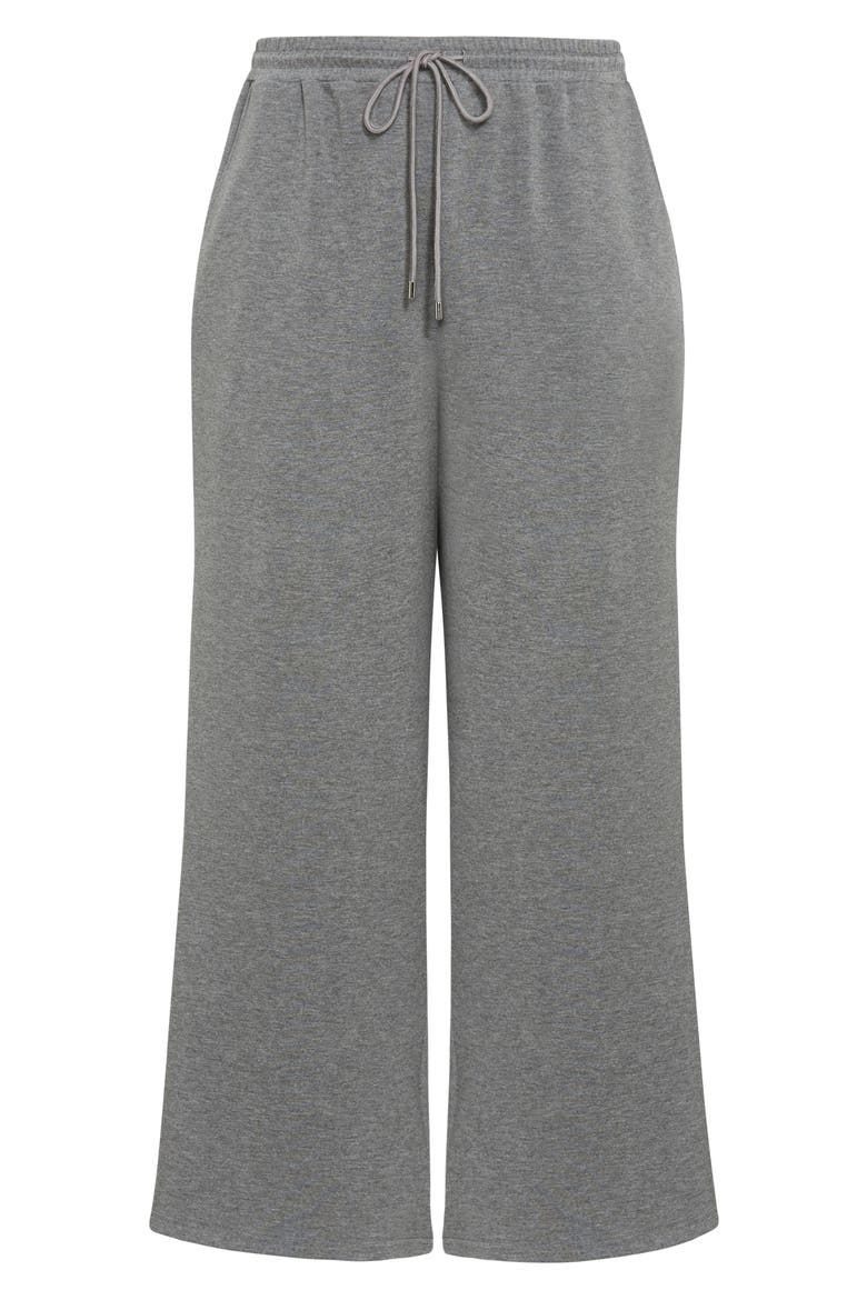 Maia Wide Leg Pull-On Pants, Alternate, color, GREY