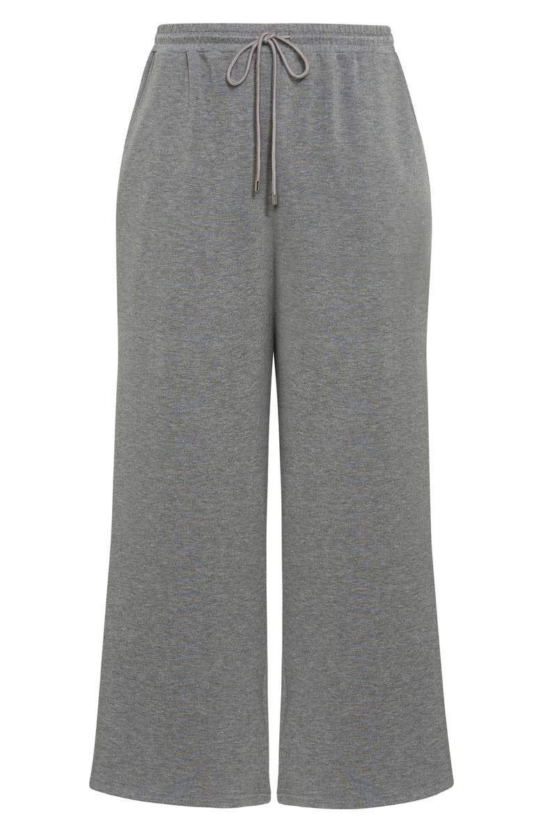 City Chic Maia Wide Leg Pull-On Pants, Alternate, color, Grey