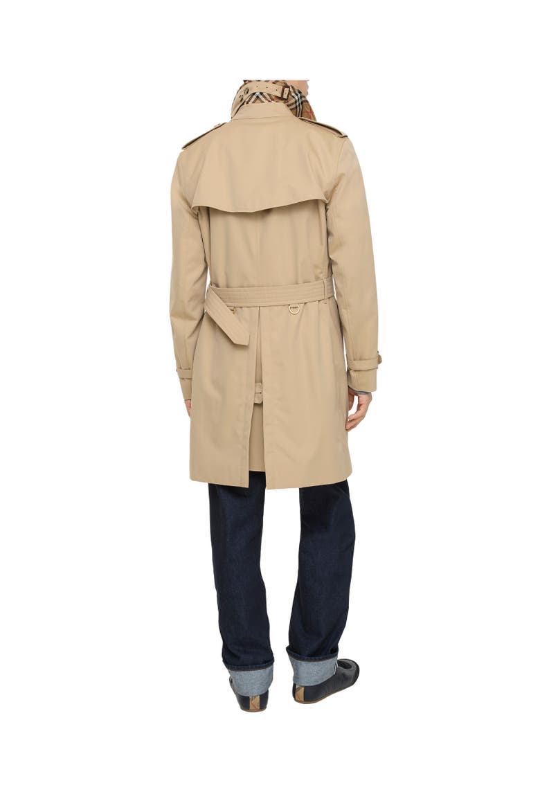 Mid-length Kensington Heritage Trench Coat, Alternate, color, Honey beige
