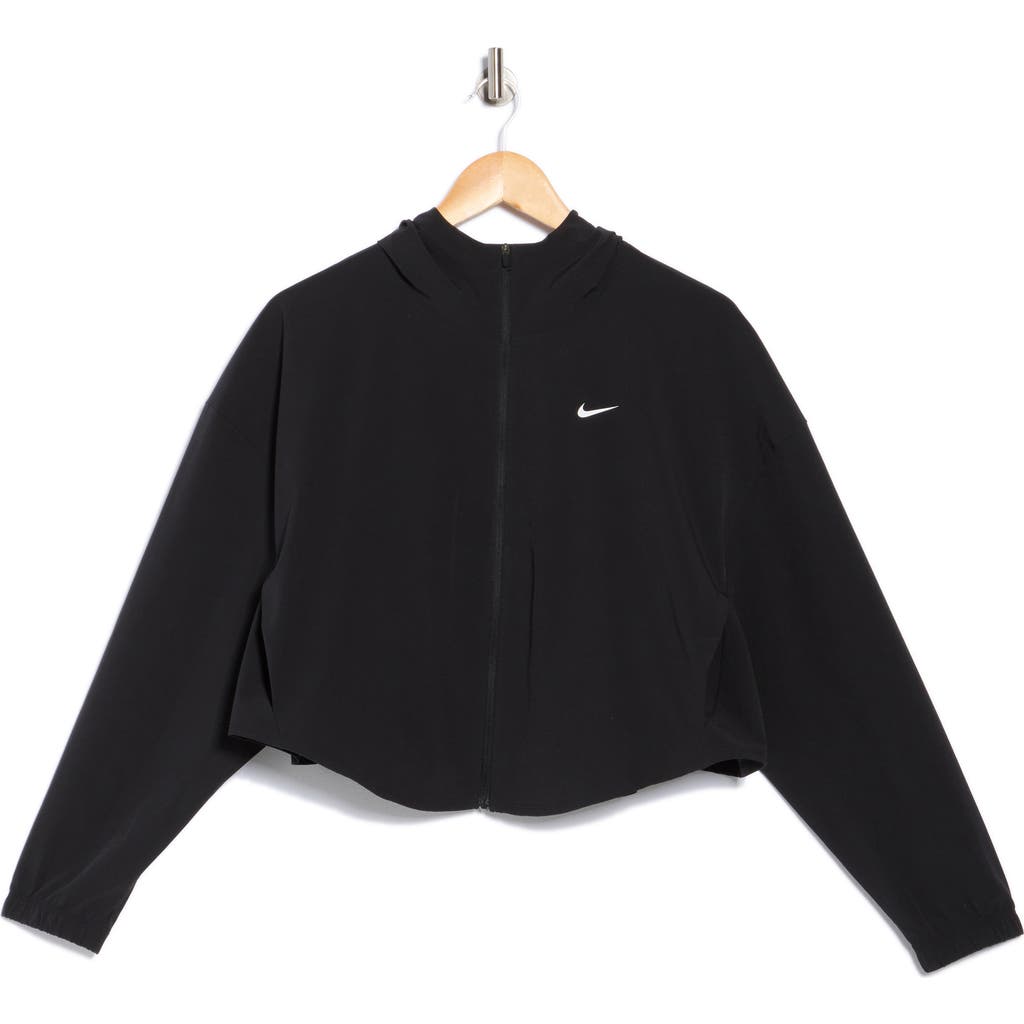 Nike One Repel Oversize Hooded Water Resistant Woven Jacket In Black