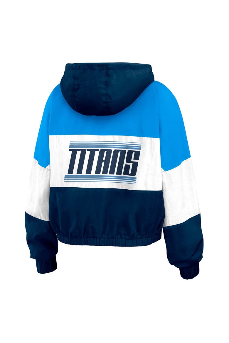 Women's WEAR by Erin Andrews  Light Blue Tennessee Titans Color Block Full-Zip Windbreaker Jacket, Alternate, color, Light Blue