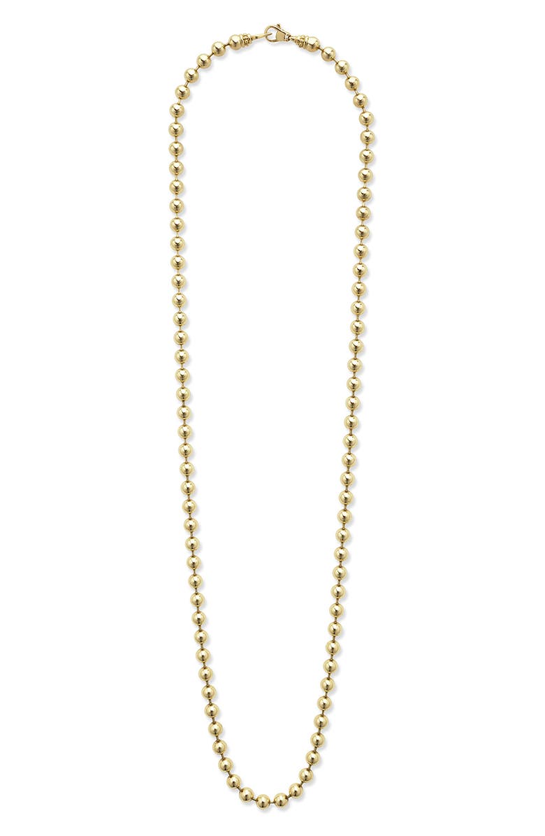 LAGOS Men's Anthem Ball Chain Necklace, Main, color, Gold
