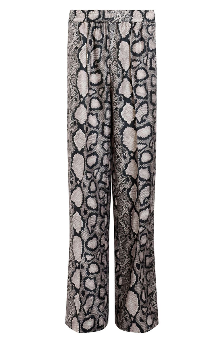 AllSaints Snakeskin Print Charli Pants, Alternate, color, 