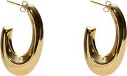 ARGENTO VIVO Graduated Oval Hook Hoop Earrings