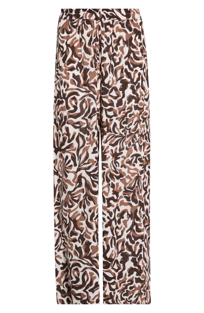 Elan Print Wide Leg Pants, Main, color, Brown Carolina