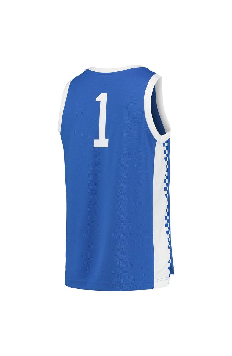 Nike Unisex Nike #1 Royal Kentucky Wildcats Replica Basketball Jersey, Alternate, color, 