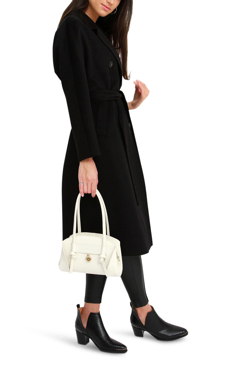 Belle & Bloom Boss Girl Double Breasted Wool Coat, Alternate, color, Black