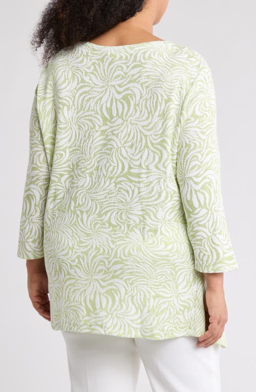 Ruby Rd. Ruby Rd Terry Jacquard Tunic In Avocado
