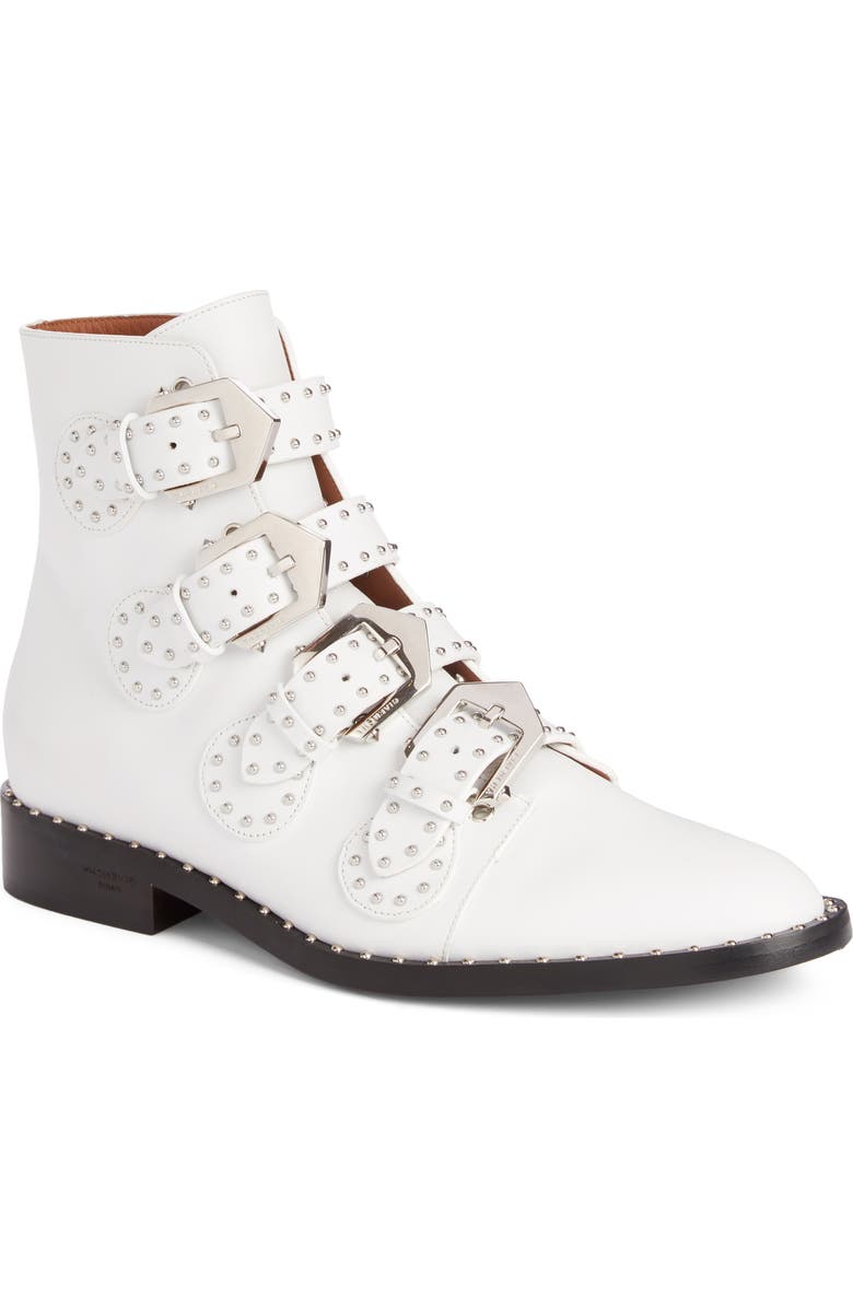 Givenchy Prue Studded Buckle Bootie, Main, color,