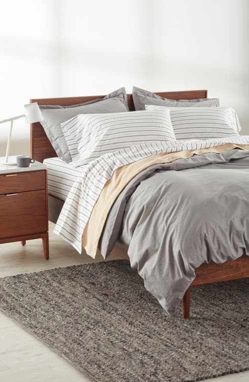 Nordstrom Stripe Organic Cotton Sateen Pillowcases In White Brilliant Stripe