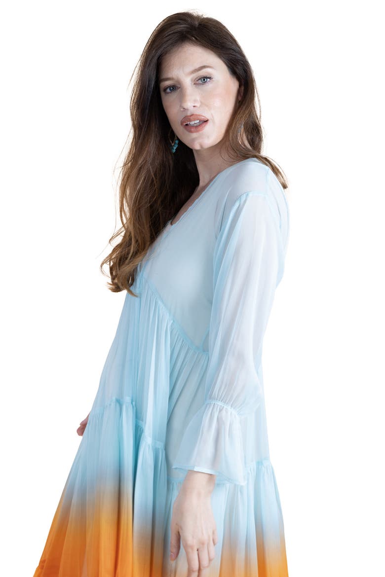 Ombré Cover-Up Dress, Alternate, color, BLUE