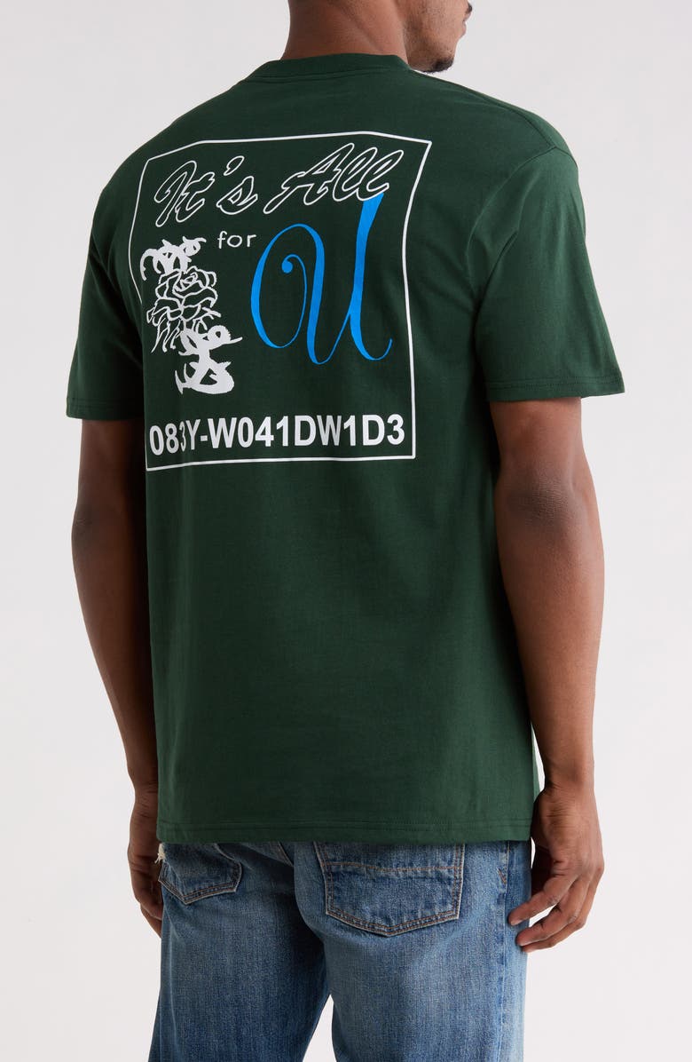 Obey It's All For You T-Shirt, Alternate, color, Forest Green