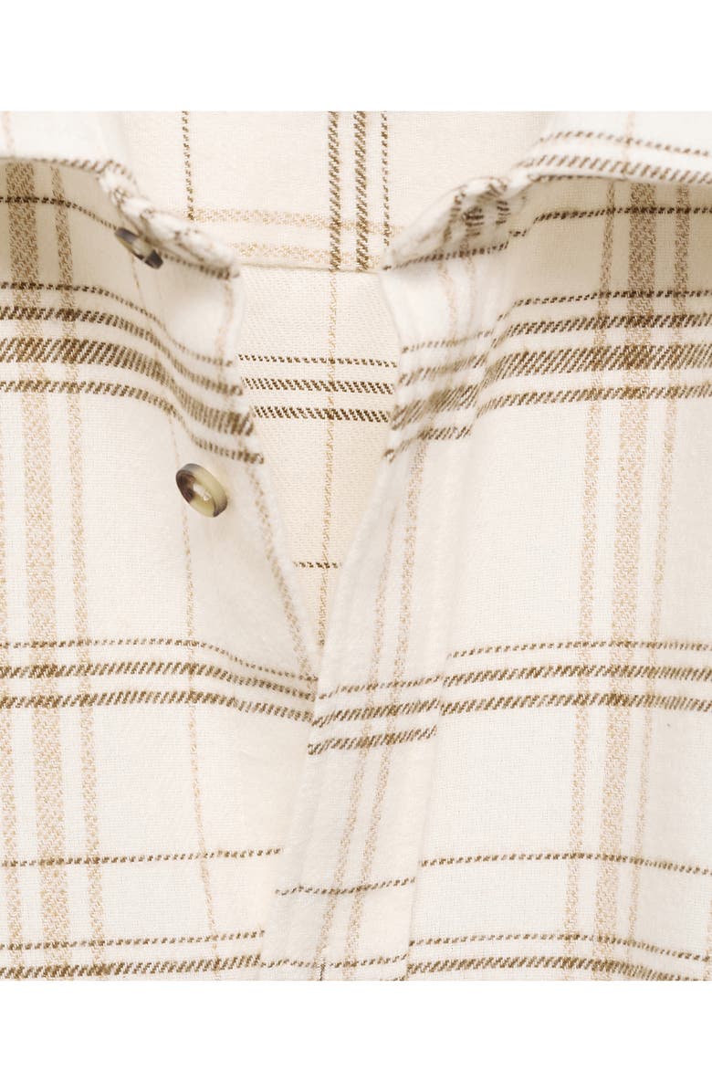 MANGO Check Cotton Flannel Overshirt, Alternate, color, 