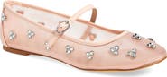 Stuart Weitzman Tammy Crystal Mary Jane Ballet Flat