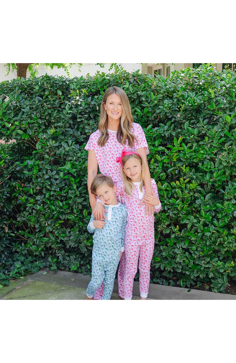 Lila and Hayes Alden Girls' Pajama Pant Set, Alternate, color, Wild West Pink