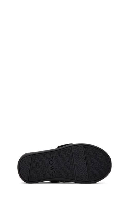 Toms Kids' Glitter Alpargata Slip-on Sneaker In Black