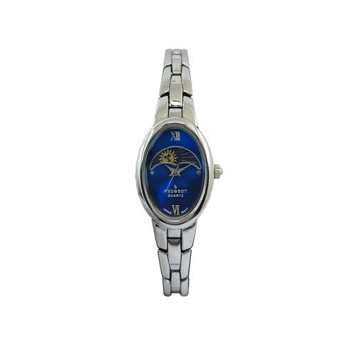Sun Moon Oval Link Bracelet Watch- 30x25MM
