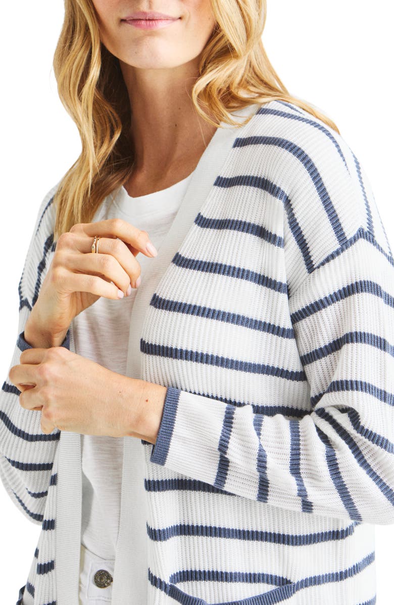 Splendid Luna Stripe Rib Cardigan, Alternate, color, 