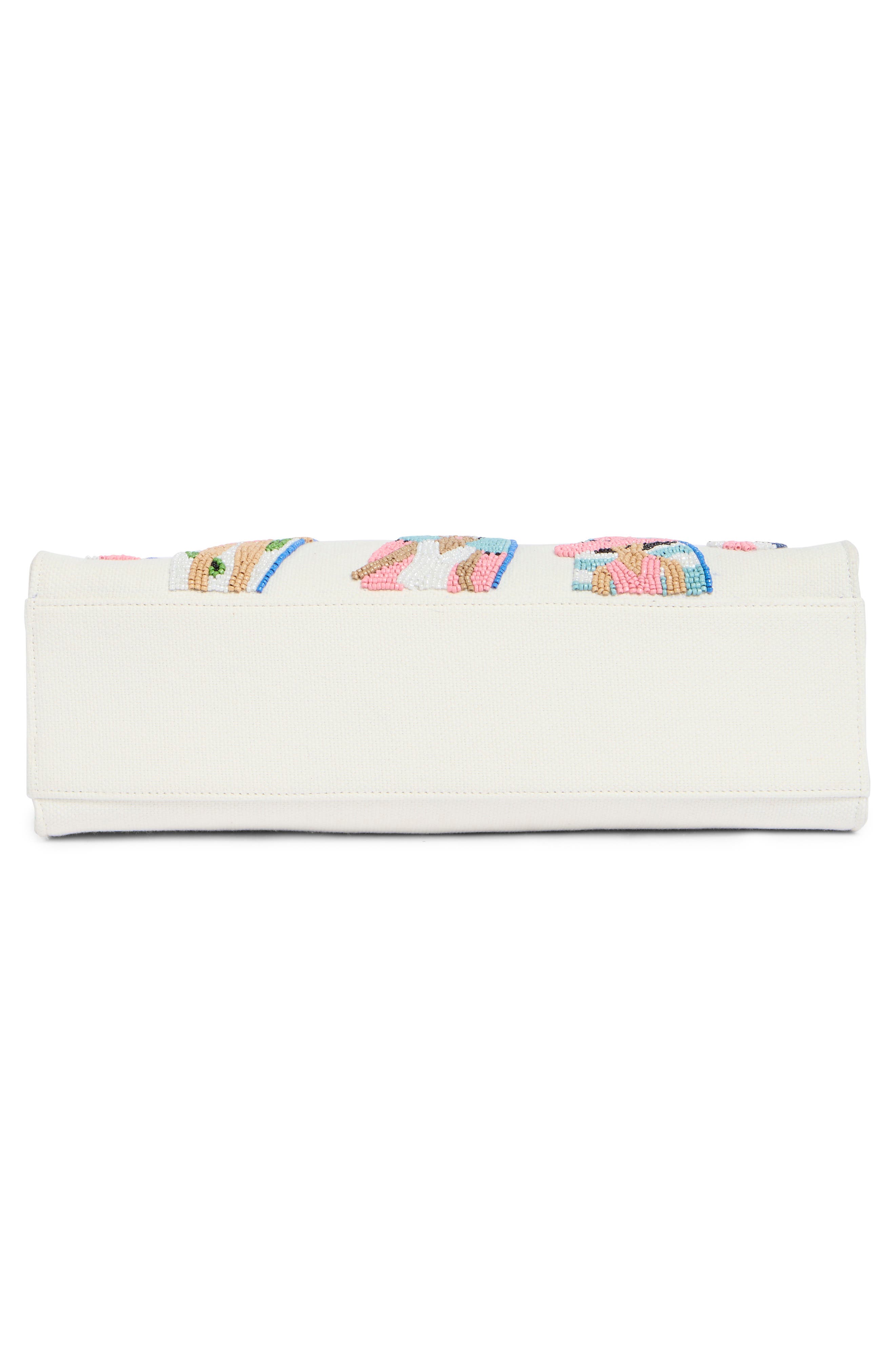 Collection XIIX Beaded Pool Tote, Alternate, color, White