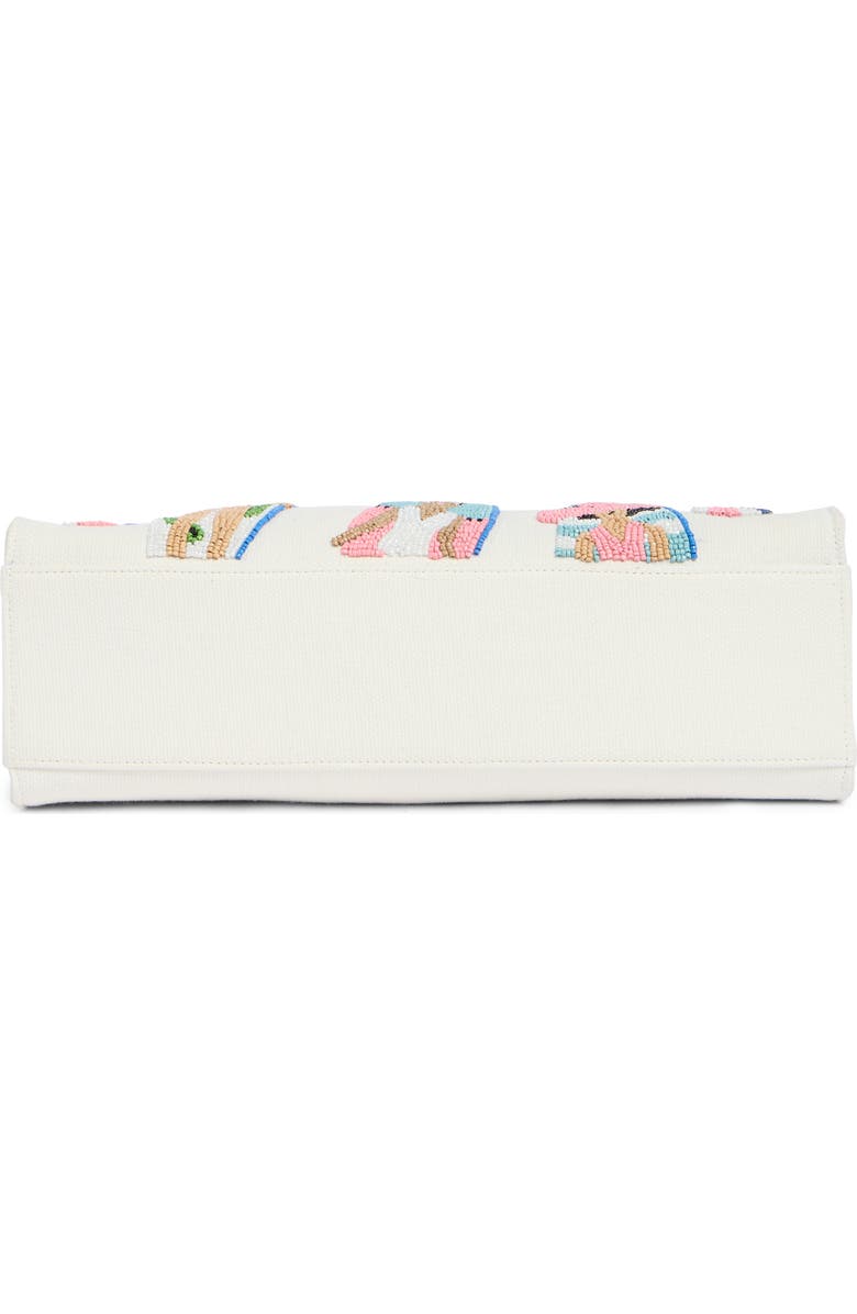 Collection XIIX Beaded Pool Tote, Alternate, color, White