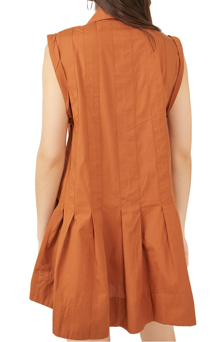 Free People free-est Naomi Pleated Cotton Minidress, Alternate, color, 
