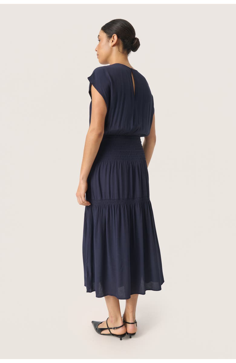 Soaked in Luxury SLLayna Short Sleeve Dress, Alternate, color, Night Sky