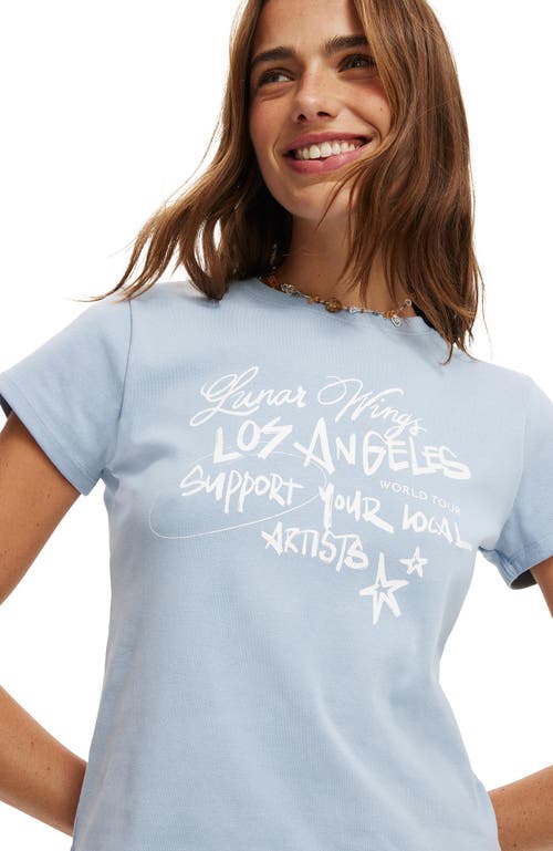Cotton On Baby Graphic Tee In Lunar Wings Dusk Blue