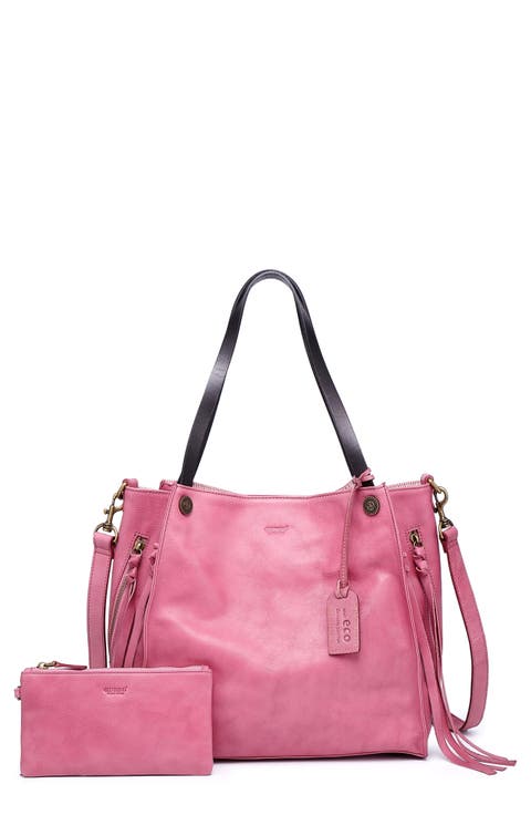 Daisy Leather Tote Bag