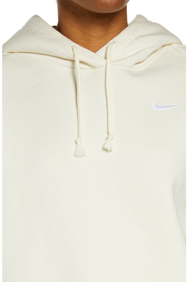Sportswear Fleece Hoodie, Alternate, color, COCONUT MILK/ WHITE