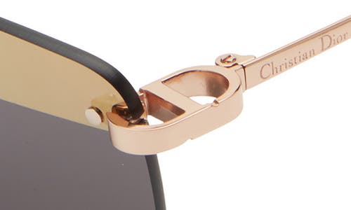 Dior C S4u Rectangular Sunglasses In Gold
