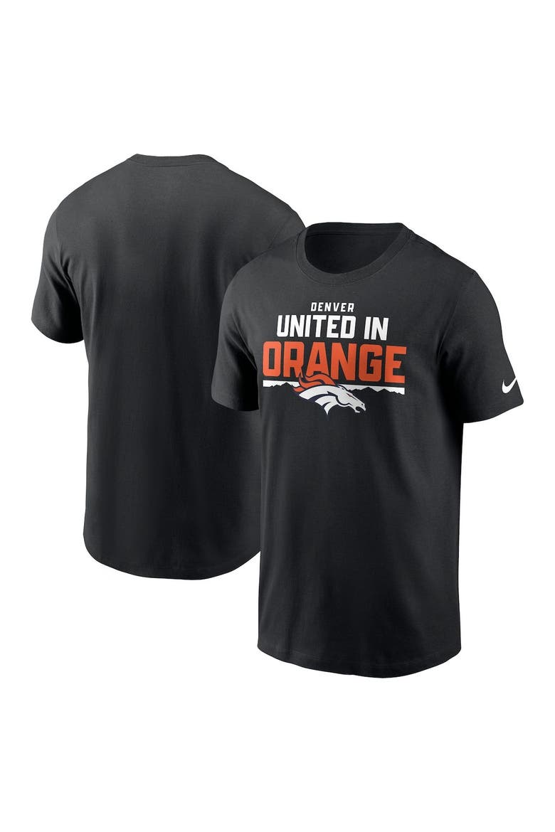Men's Nike  Black Denver Broncos Local Essential T-Shirt, Main, color, Black