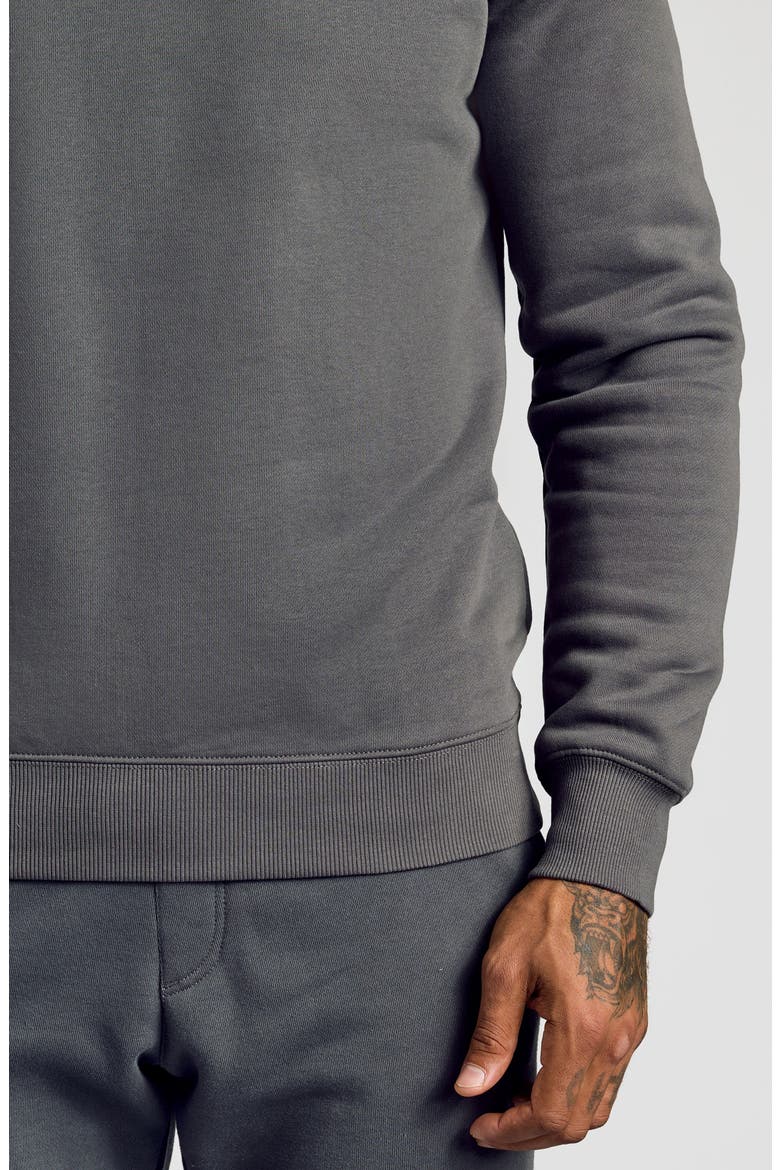 Fleece Crewneck Sweatshirt, Alternate, color, CARBON
