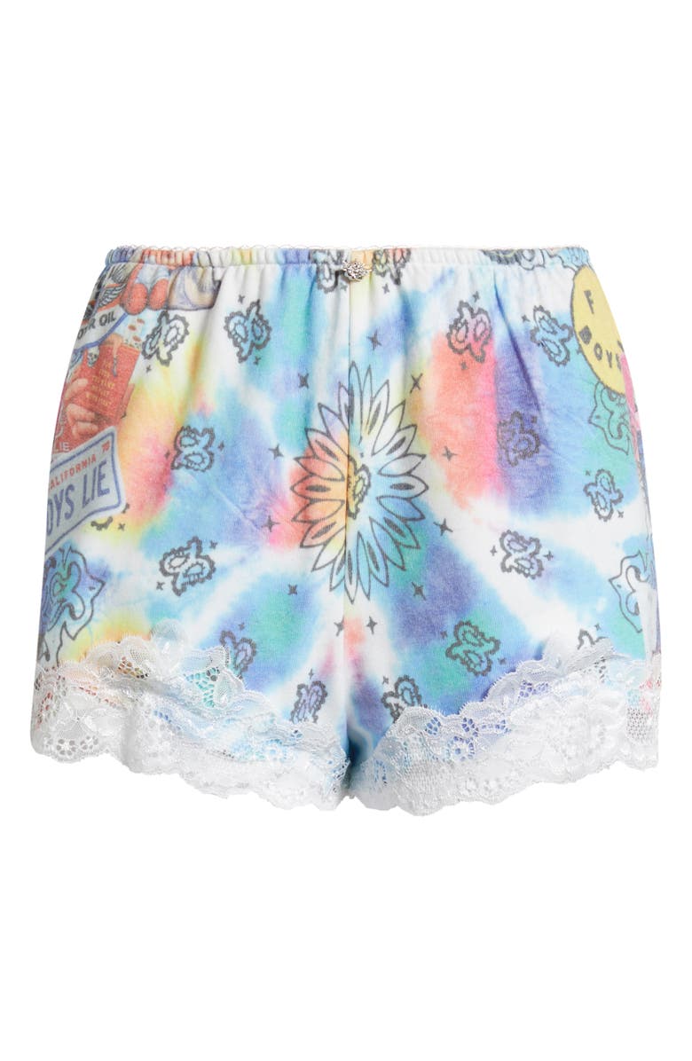 BOYS LIE Danna Tie Dye Hacci Shorts, Alternate, color, Multi